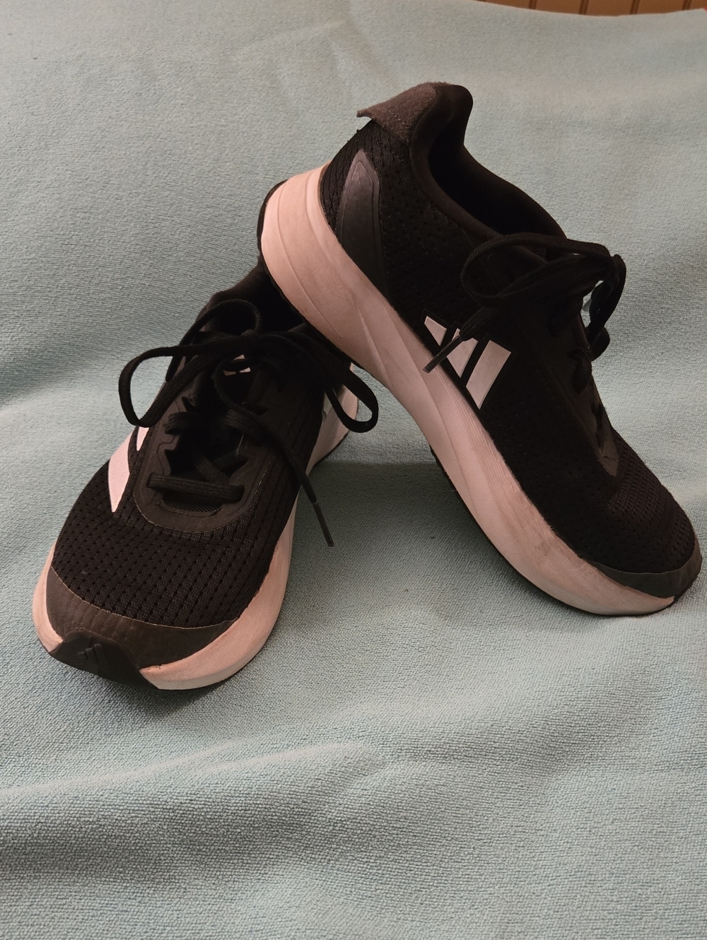 adidas Kids Black and White Running Sneakers